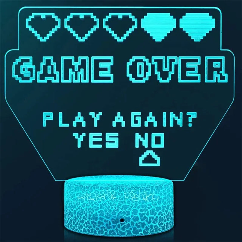 3D LED Gaming Setup RGB Lamp USB Powered Gaming Room Children'S Lamp Bedroom Night Lights LED Table Lamp Indoor Lighting Gifts 3D LED Gaming Setup RGB Lamp USB Powered Gaming Room Children'S Lamp Bedroom Night Lights LED Table Lamp Indoor Lighting Gifts