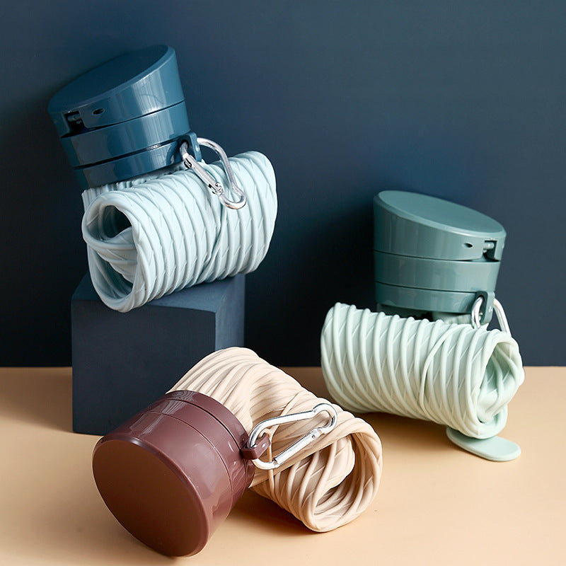 Portable Water Bottle Silicone Folded Water Cup Creative Shape SportsWater Cup Office Car Outdoor Cute Water Bottle Cup Portable Water Bottle Silicone Folded Water Cup Creative Shape SportsWater Cup Office Car Outdoor Cute Water Bottle Cup