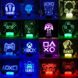 3D LED Gaming Setup RGB Lamp USB Powered Gaming Room Children'S Lamp Bedroom Night Lights LED Table Lamp Indoor Lighting Gifts 3D LED Gaming Setup RGB Lamp USB Powered Gaming Room Children'S Lamp Bedroom Night Lights LED Table Lamp Indoor Lighting Gifts