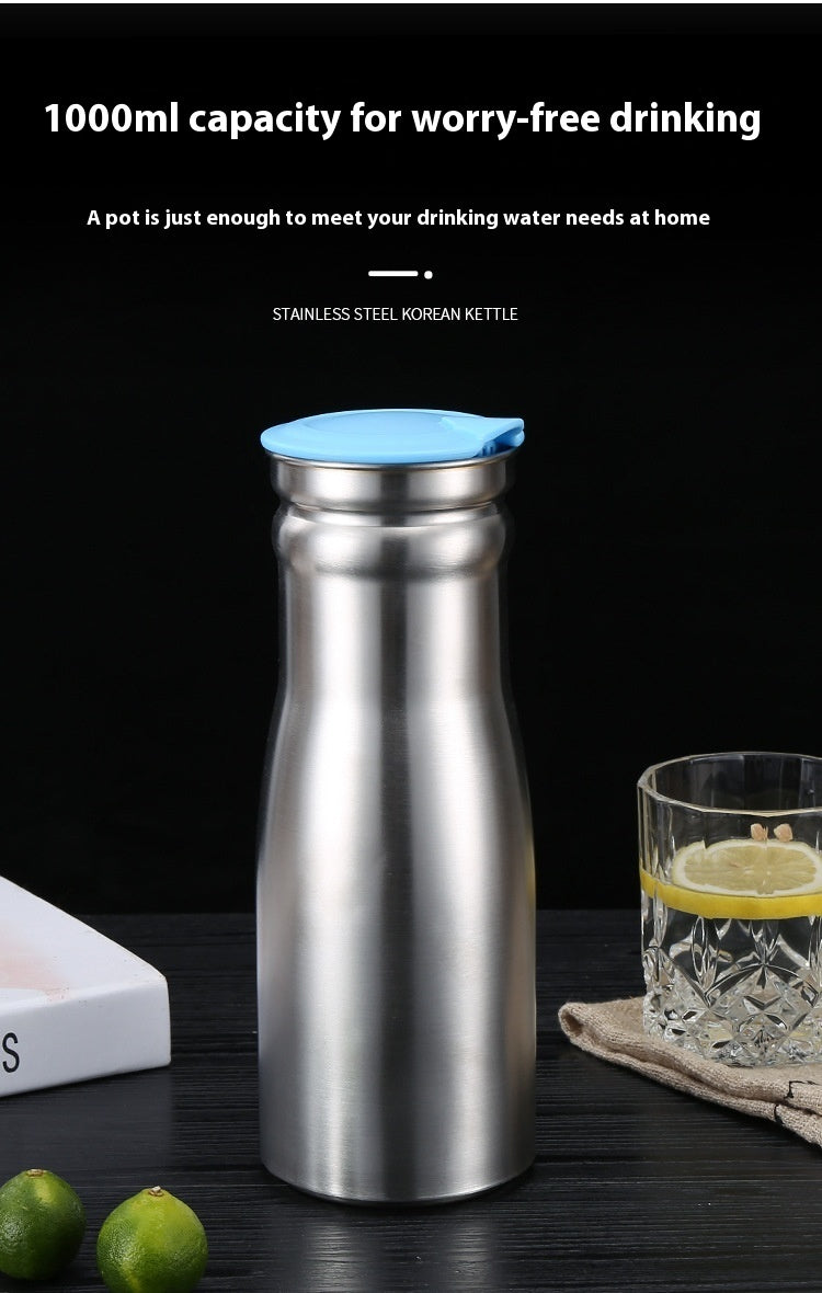 Stainless Steel Cold Water Bottle Single Layer Water Pitcher Stainless Steel Cold Water Bottle Single Layer Water Pitcher