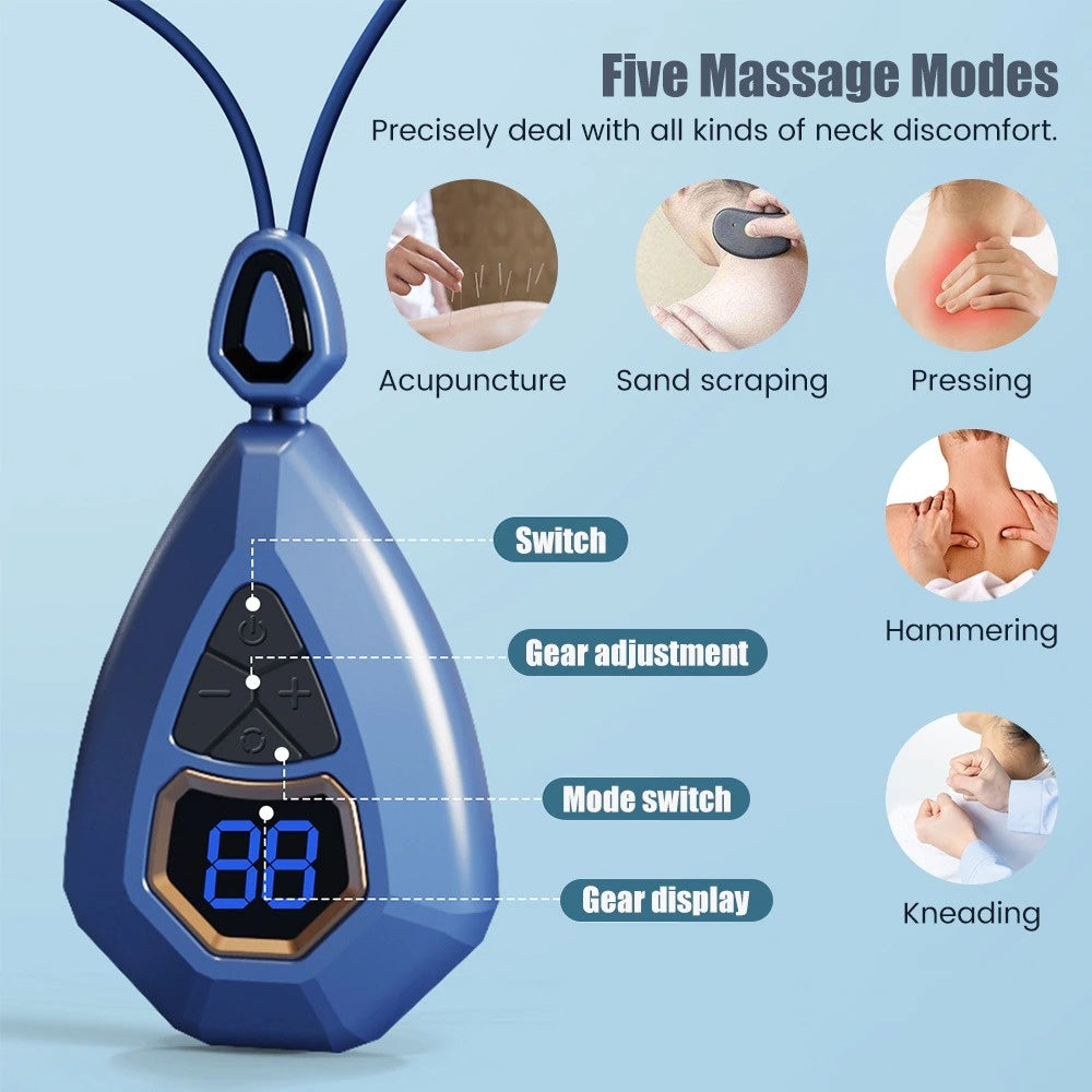 Smart Neck Massager Heating EMS Pulse Neck Massage Apparatus Heat Electric Mini Back Body Massager Cervical Vertebra Pain Relief Smart Neck Massager Heating EMS Pulse Neck Massage Apparatus Heat Electric Mini Back Body Massager Cervical Vertebra Pain Relief