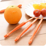 2pcs Plastic peeler orange 2pcs Plastic peeler orange