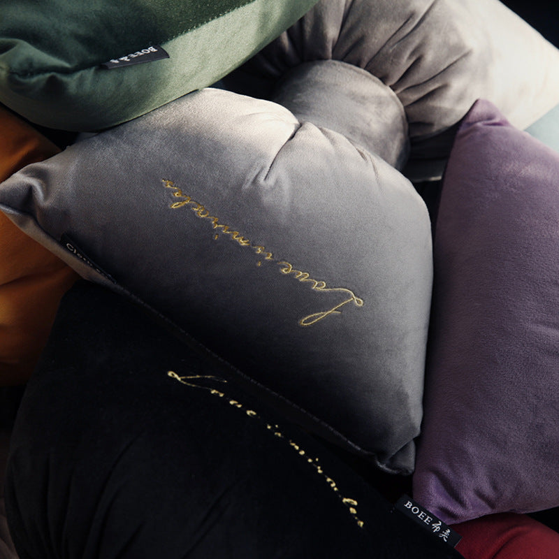 Velvet car headrest pillow Velvet car headrest pillow