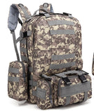 Men's Travel Backpack Oxford Cloth Outdoors Backpack Army Camouflage Tactics Double Shoulder Bag Mountaineering Large Combination Backpack Men's Travel Backpack Oxford Cloth Outdoors Backpack Army Camouflage Tactics Double Shoulder Bag Mountaineering Large Combination Backpack