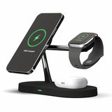 Multifunctional Five-In-One Magnetic Wireless Charging Watch Headset Desktop Mobile Phone Holder Charger 15W Fast Charge Multifunctional Five-In-One Magnetic Wireless Charging Watch Headset Desktop Mobile Phone Holder Charger 15W Fast Charge