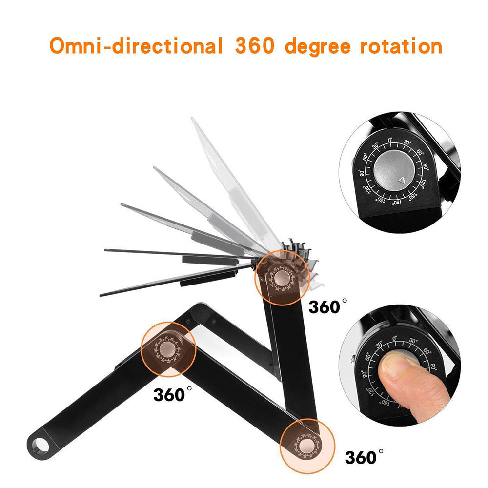 Laptop-Table-Stand Desk Mouse-Pad Notebook Folding Ergonomic-Design Adjustable with Laptop-Table-Stand Desk Mouse-Pad Notebook Folding Ergonomic-Design Adjustable with