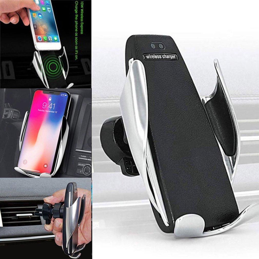 Car Wireless Charger 10W Induction Car Fast Wireless Charging With Car Phone Holder S5 Car Wireless Charger 10W Induction Car Fast Wireless Charging With Car Phone Holder S5