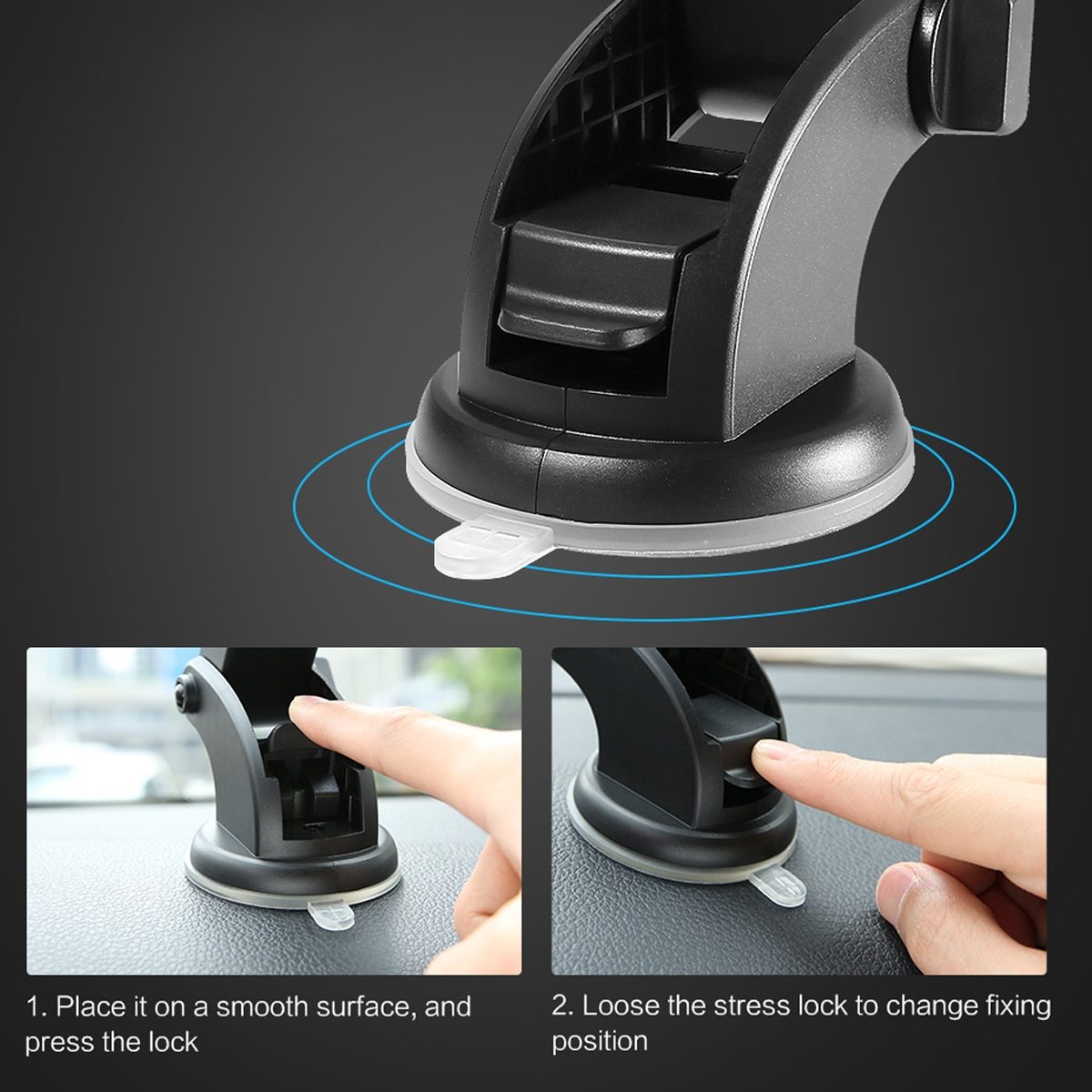 Car Phone Holder Long Rod Telescopic Car Dashboard Suction Cup Type Car Phone Holder Long Rod Telescopic Car Dashboard Suction Cup Type