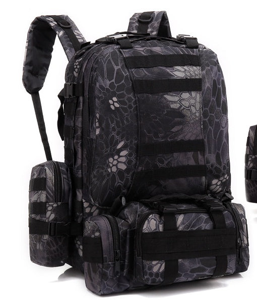 Men's Travel Backpack Oxford Cloth Outdoors Backpack Army Camouflage Tactics Double Shoulder Bag Mountaineering Large Combination Backpack Men's Travel Backpack Oxford Cloth Outdoors Backpack Army Camouflage Tactics Double Shoulder Bag Mountaineering Large Combination Backpack