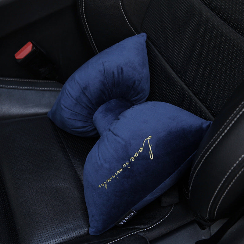 Velvet car headrest pillow Velvet car headrest pillow