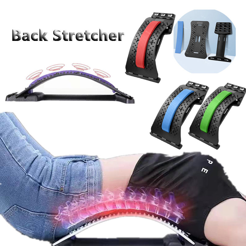 Back Stretcher Adjustable Back Cracker Massage Waist Neck Fitness Lumbar Cervical Spine Support Pain Relief Back Stretcher Adjustable Back Cracker Massage Waist Neck Fitness Lumbar Cervical Spine Support Pain Relief