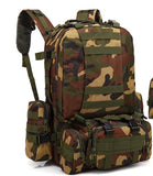 Men's Travel Backpack Oxford Cloth Outdoors Backpack Army Camouflage Tactics Double Shoulder Bag Mountaineering Large Combination Backpack Men's Travel Backpack Oxford Cloth Outdoors Backpack Army Camouflage Tactics Double Shoulder Bag Mountaineering Large Combination Backpack