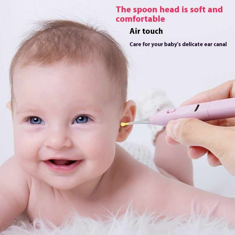 Children's Luminous Ear Pick Suit Integrated Soft Spoon Head Ear Pick Children's Luminous Ear Pick Suit Integrated Soft Spoon Head Ear Pick