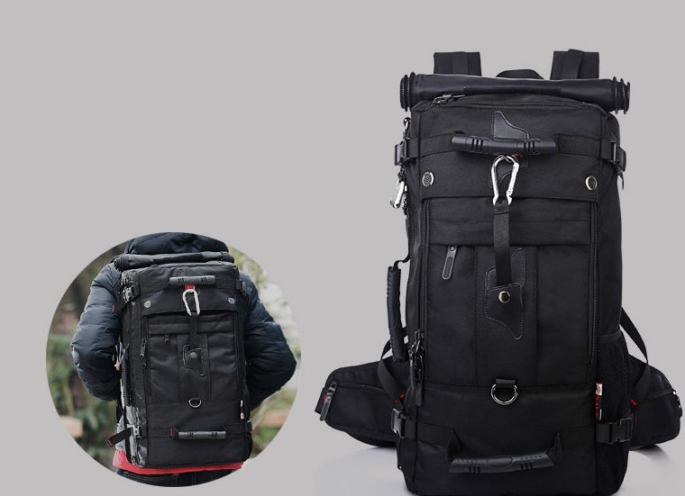 New double shoulder bag Oxford cloth bags male outdoor backpack large capacity baggage bag multifunction hiking bag New double shoulder bag Oxford cloth bags male outdoor backpack large capacity baggage bag multifunction hiking bag