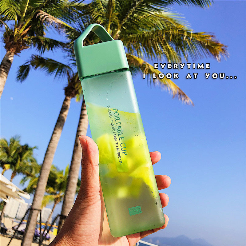 Simple plastic cup portable water bottle Simple plastic cup portable water bottle