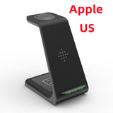 3 In 1 Fast Charging Station Wireless Charger Stand Wireless Quick Charge Dock For Phone Holder 3 In 1 Fast Charging Station Wireless Charger Stand Wireless Quick Charge Dock For Phone Holder