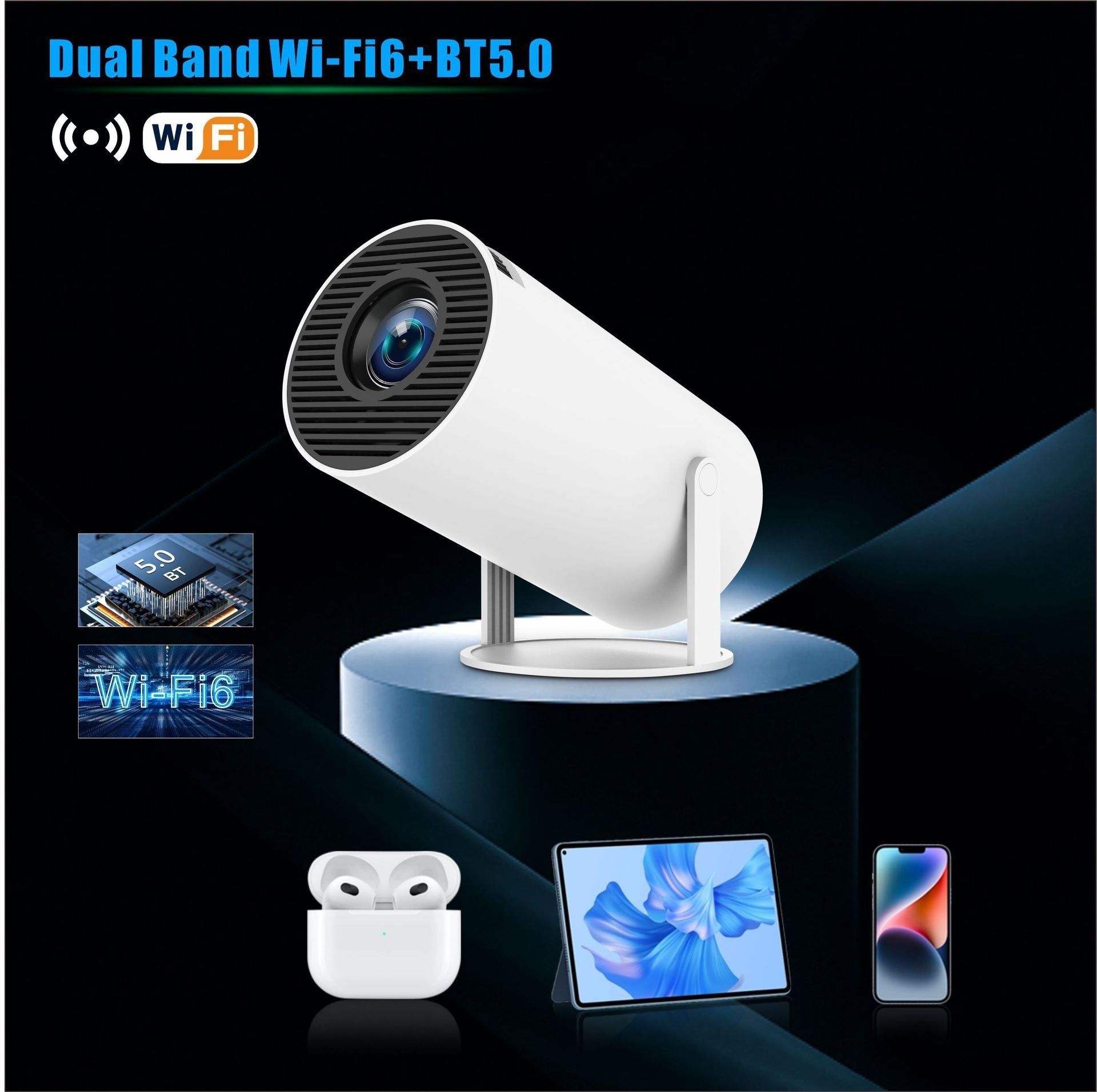 HY300 Pro Projector Home Theater Entertainment Portable Small Projector HY300 Pro Projector Home Theater Entertainment Portable Small Projector