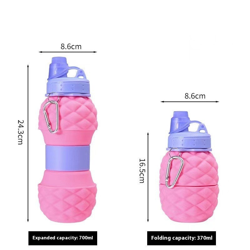 Silicone Folding Water Retractable Sports Bottle Silicone Folding Water Retractable Sports Bottle
