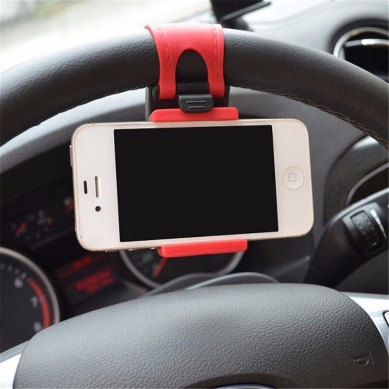 Car Steering Wheel Phone Clip Mount Holder Universal Bike Auto Camera GPS Stand Bracket For Phone Car Steering Wheel Phone Clip Mount Holder Universal Bike Auto Camera GPS Stand Bracket For Phone
