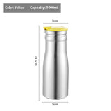 Stainless Steel Cold Water Bottle Single Layer Water Pitcher Stainless Steel Cold Water Bottle Single Layer Water Pitcher