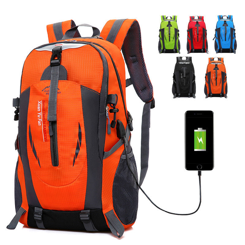 USB rechargeable bag new double shoulder bag male large capacity outdoor mountaineering bag women sports leisure travel bag USB rechargeable bag new double shoulder bag male large capacity outdoor mountaineering bag women sports leisure travel bag