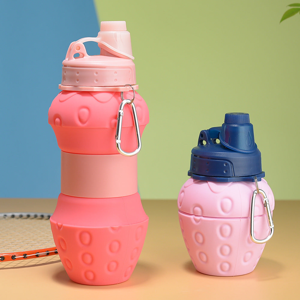 Silicone Folding Water Retractable Sports Bottle Silicone Folding Water Retractable Sports Bottle