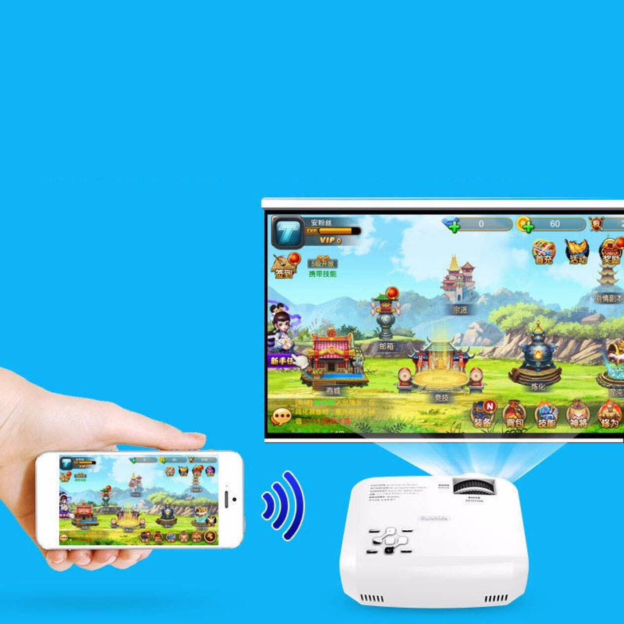 Wireless portable projector Wireless portable projector