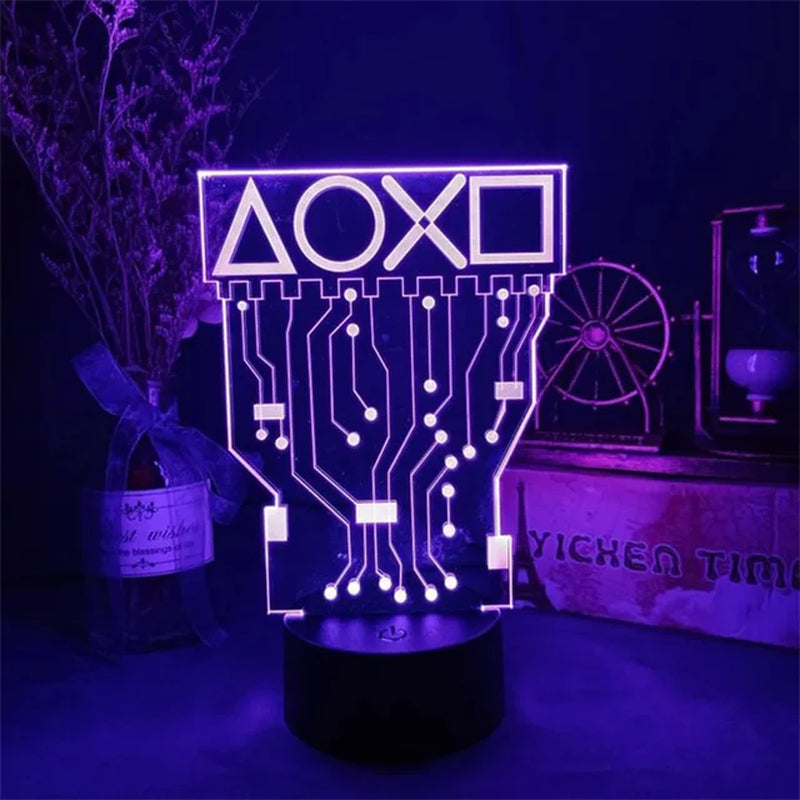 3D LED Gaming Setup RGB Lamp USB Powered Gaming Room Children'S Lamp Bedroom Night Lights LED Table Lamp Indoor Lighting Gifts 3D LED Gaming Setup RGB Lamp USB Powered Gaming Room Children'S Lamp Bedroom Night Lights LED Table Lamp Indoor Lighting Gifts