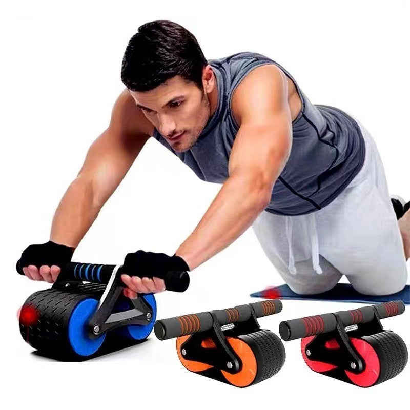 Double Wheel Abdominal Exerciser Women Men Automatic Rebound Ab Wheel Roller Waist Trainer Gym Sports Home Exercise Devices Double Wheel Abdominal Exerciser Women Men Automatic Rebound Ab Wheel Roller Waist Trainer Gym Sports Home Exercise Devices