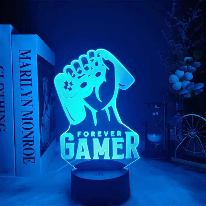 3D LED Gaming Setup RGB Lamp USB Powered Gaming Room Children'S Lamp Bedroom Night Lights LED Table Lamp Indoor Lighting Gifts 3D LED Gaming Setup RGB Lamp USB Powered Gaming Room Children'S Lamp Bedroom Night Lights LED Table Lamp Indoor Lighting Gifts