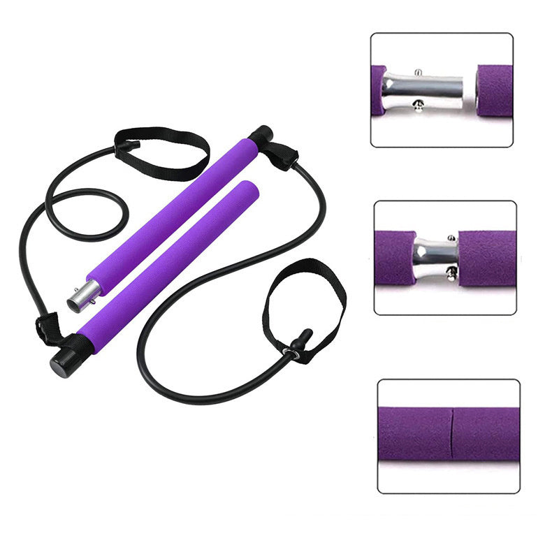 Fitness Yoga Pilates Bar Portable Gym Accessories Sport Elastic Bodybuilding Resistance Bands For Home Trainer Workout Equipment Fitness Yoga Pilates Bar Portable Gym Accessories Sport Elastic Bodybuilding Resistance Bands For Home Trainer Workout Equipment