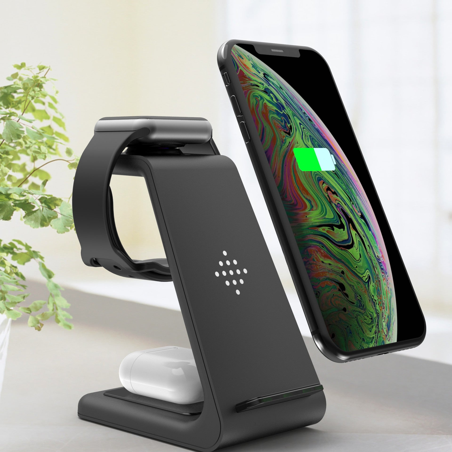 3 In 1 Fast Charging Station Wireless Charger Stand Wireless Quick Charge Dock For Phone Holder 3 In 1 Fast Charging Station Wireless Charger Stand Wireless Quick Charge Dock For Phone Holder