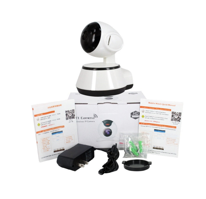 Wireless surveillance camera has a card reader wifi home phone wide-angle panorama 1 million pixels Wireless surveillance camera has a card reader wifi home phone wide-angle panorama 1 million pixels