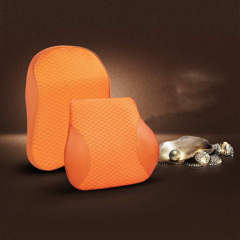 Headrest in car seat cushion Headrest in car seat cushion