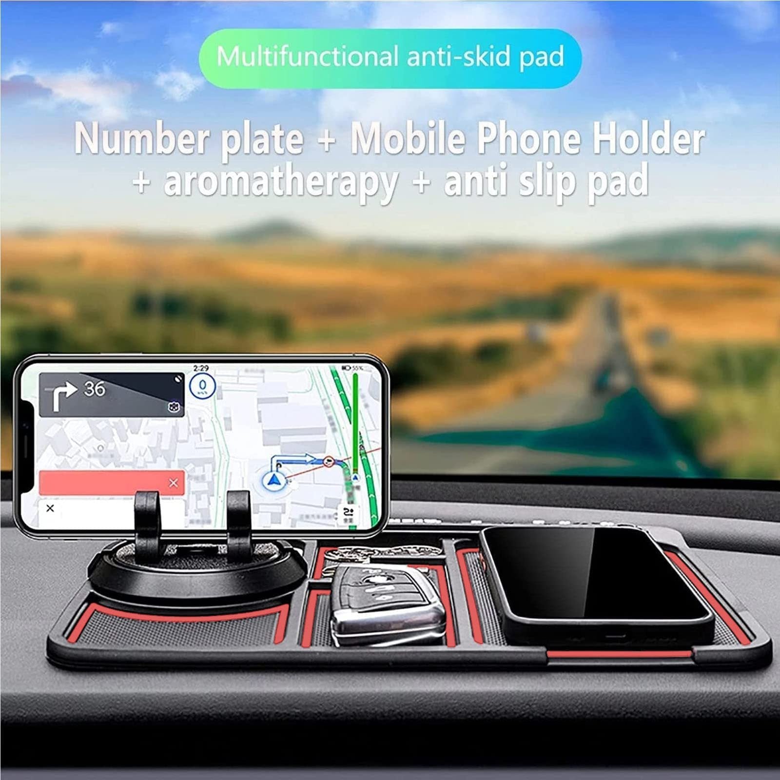 Non-Slip Car Phone Pad For 4-in-1 Car Parking Number Card Anti-Slip Mat Auto Phone Holder Sticky Anti Slide Dash Phone Mount Non-Slip Car Phone Pad For 4-in-1 Car Parking Number Card Anti-Slip Mat Auto Phone Holder Sticky Anti Slide Dash Phone Mount