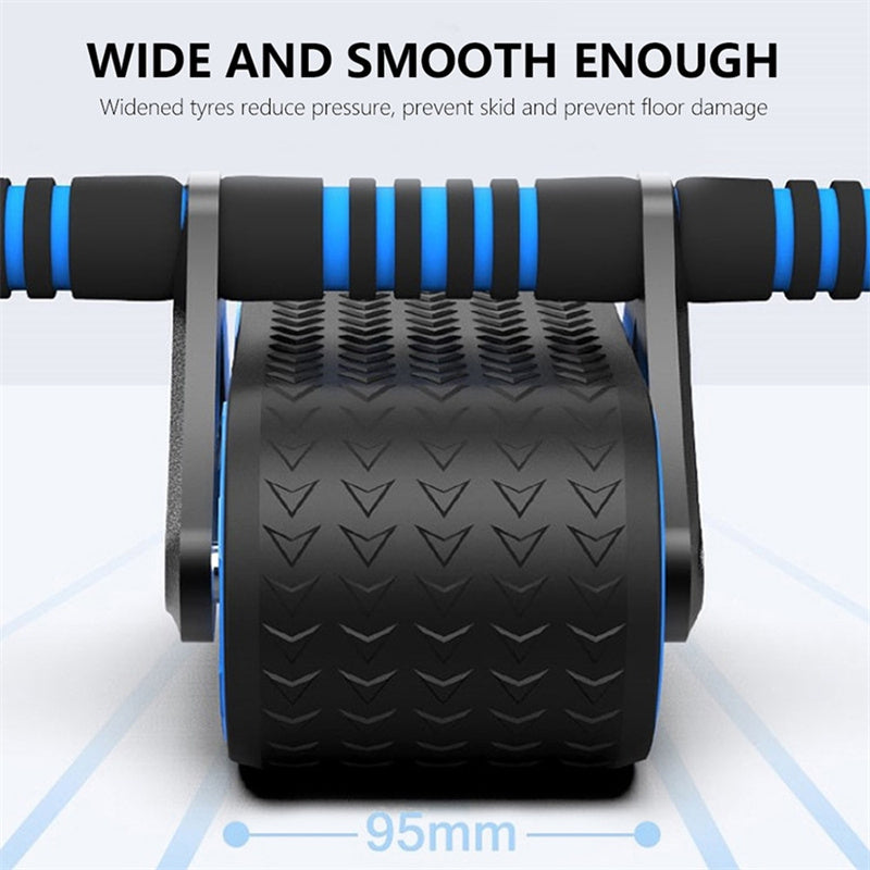 Double Wheel Abdominal Exerciser Women Men Automatic Rebound Ab Wheel Roller Waist Trainer Gym Sports Home Exercise Devices Double Wheel Abdominal Exerciser Women Men Automatic Rebound Ab Wheel Roller Waist Trainer Gym Sports Home Exercise Devices