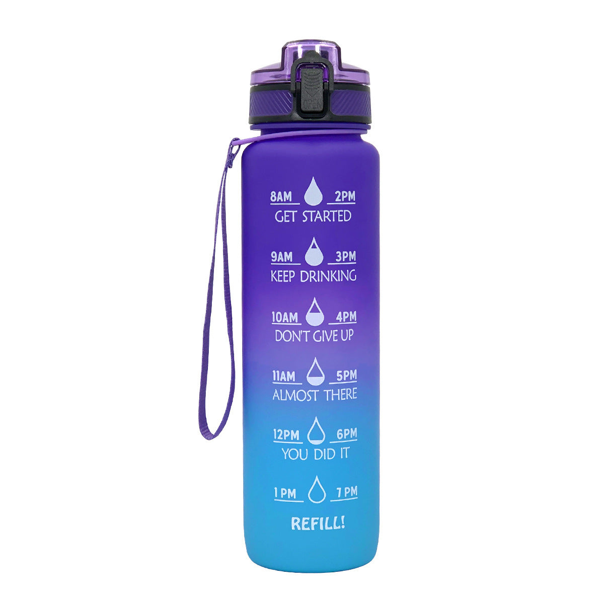 Sports Frosted Gradient Water Bottle Sports Frosted Gradient Water Bottle