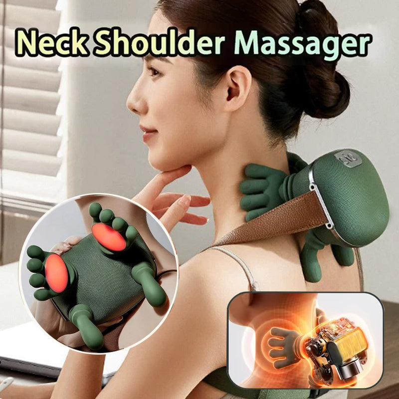 Electric Neck And Shoulder Muscle Massager Wireless Shoulder And Back Kneading Massage Shawl Neck Masajeador Relax Pain Relief Electric Neck And Shoulder Muscle Massager Wireless Shoulder And Back Kneading Massage Shawl Neck Masajeador Relax Pain Relief