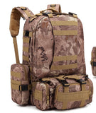 Men's Travel Backpack Oxford Cloth Outdoors Backpack Army Camouflage Tactics Double Shoulder Bag Mountaineering Large Combination Backpack Men's Travel Backpack Oxford Cloth Outdoors Backpack Army Camouflage Tactics Double Shoulder Bag Mountaineering Large Combination Backpack