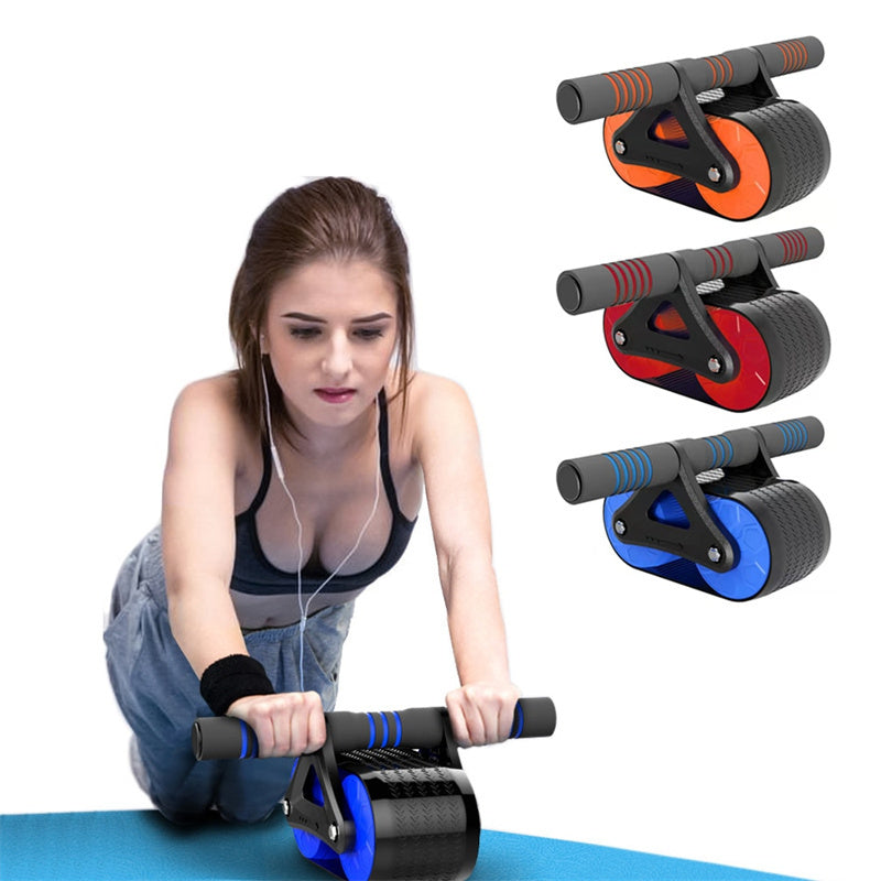 Double Wheel Abdominal Exerciser Women Men Automatic Rebound Ab Wheel Roller Waist Trainer Gym Sports Home Exercise Devices Double Wheel Abdominal Exerciser Women Men Automatic Rebound Ab Wheel Roller Waist Trainer Gym Sports Home Exercise Devices