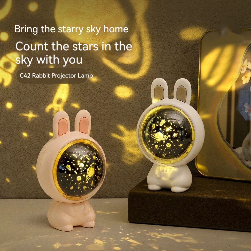 Creative Rabbit Star Light Projector Lamp Children Home Decor Creative Rabbit Star Light Projector Lamp Children Home Decor