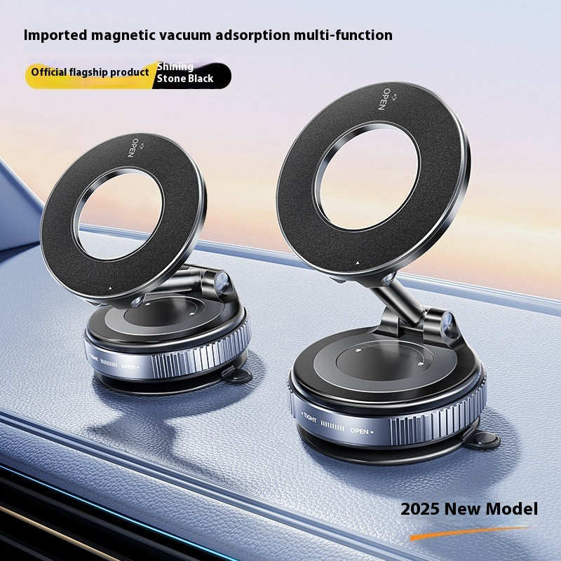 Magnetic Phone Holder With Vacuum Suction Foldable Adjustable Car Mount Magnetic Bracket Suction Nonslip For Busy Commuters Magnetic Phone Holder With Vacuum Suction Foldable Adjustable Car Mount Magnetic Bracket Suction Nonslip For Busy Commuters