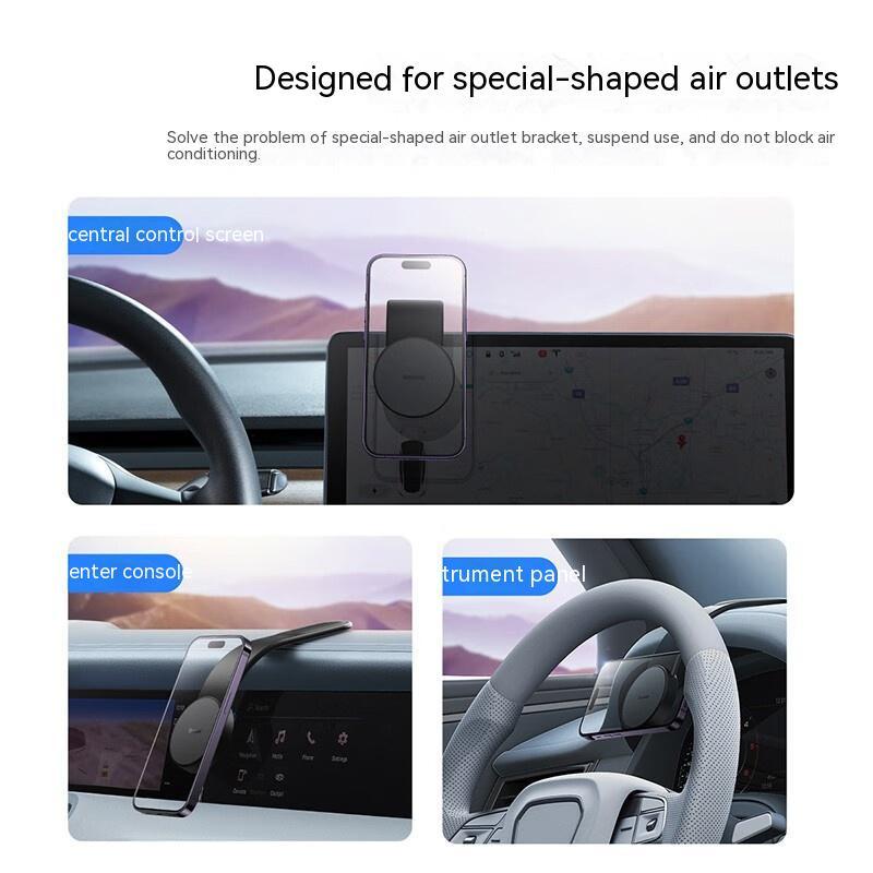Magnetic Bendable Car Mobile Phone Holder Wireless Charger Phone Holder 15W Car Dash Mount Compatible With Phone Magnetic Bendable Car Mobile Phone Holder Wireless Charger Phone Holder 15W Car Dash Mount Compatible With Phone