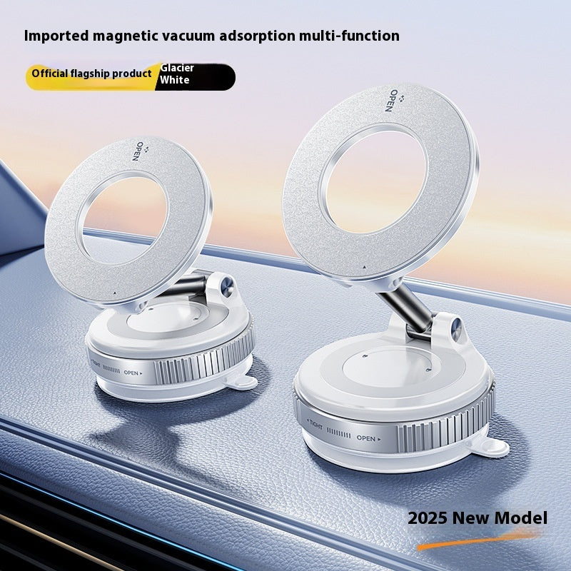 Magnetic Phone Holder With Vacuum Suction Foldable Adjustable Car Mount Magnetic Bracket Suction Nonslip For Busy Commuters Magnetic Phone Holder With Vacuum Suction Foldable Adjustable Car Mount Magnetic Bracket Suction Nonslip For Busy Commuters