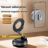 Magnetic Phone Holder With Vacuum Suction Foldable Adjustable Car Mount Magnetic Bracket Suction Nonslip For Busy Commuters Magnetic Phone Holder With Vacuum Suction Foldable Adjustable Car Mount Magnetic Bracket Suction Nonslip For Busy Commuters