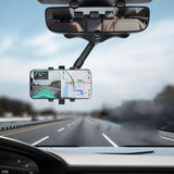 Rearview Mirror Phone Holder For Car Rotatable And Retractable Car Phone Holder Multifunctional 360 Rear View Mirror Phone Holder Suitable For All Mobile Phones And All Car Rearview Mirror Phone Holder For Car Rotatable And Retractable Car Phone Holder Multifunctional 360 Rear View Mirror Phone Holder Suitable For All Mobile Phones And All Car