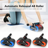 Double Wheel Abdominal Exerciser Women Men Automatic Rebound Ab Wheel Roller Waist Trainer Gym Sports Home Exercise Devices Double Wheel Abdominal Exerciser Women Men Automatic Rebound Ab Wheel Roller Waist Trainer Gym Sports Home Exercise Devices