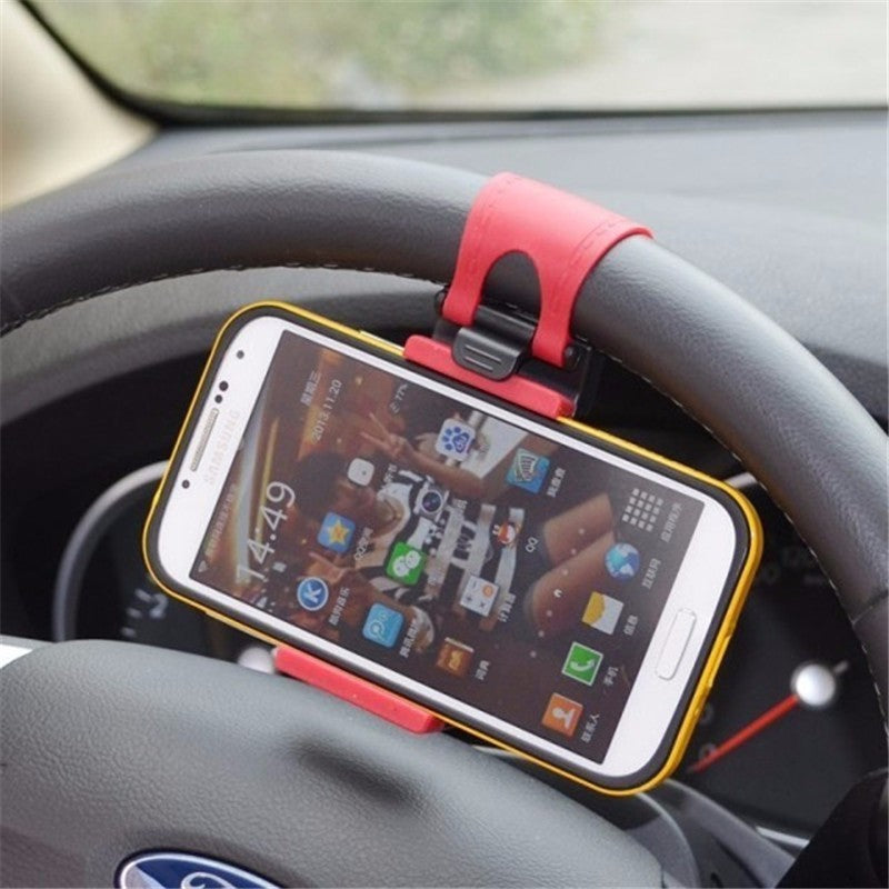 Car Steering Wheel Phone Clip Mount Holder Universal Bike Auto Camera GPS Stand Bracket For Phone Car Steering Wheel Phone Clip Mount Holder Universal Bike Auto Camera GPS Stand Bracket For Phone