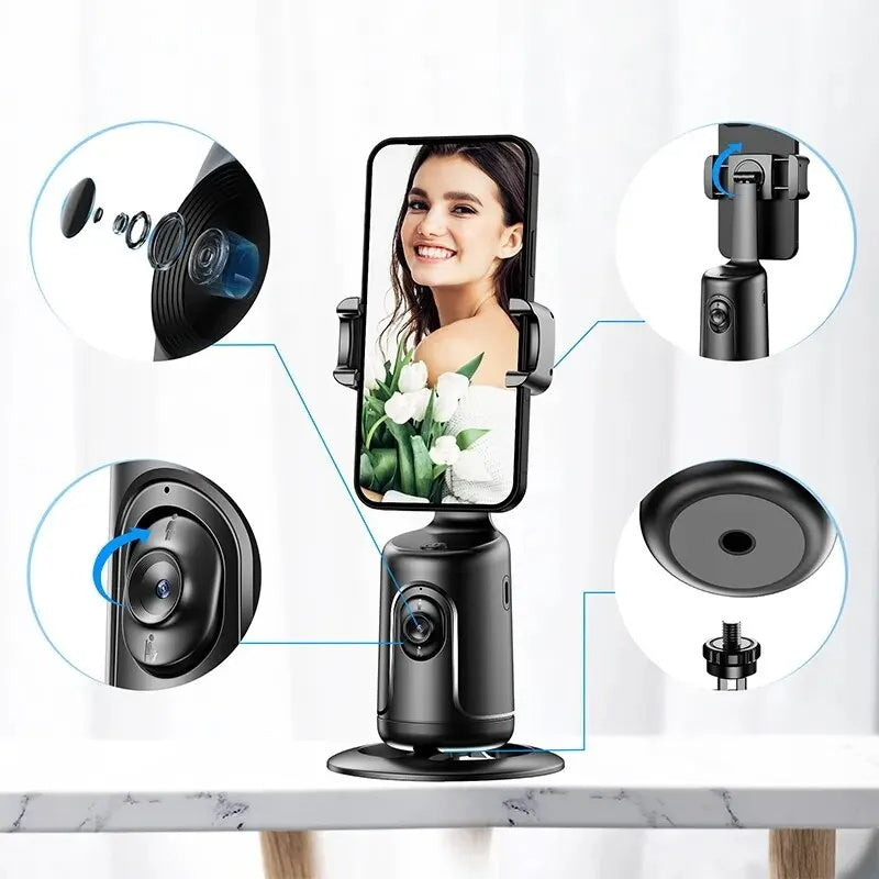 360 Auto Face Tracking Gimbal AI Smart Gimbal Face Tracking Auto Phone Holder For Smartphone Video Vlog Live Stabilizer Tripod 360 Auto Face Tracking Gimbal AI Smart Gimbal Face Tracking Auto Phone Holder For Smartphone Video Vlog Live Stabilizer Tripod