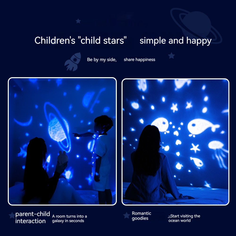 Creative Rabbit Star Light Projector Lamp Children Home Decor Creative Rabbit Star Light Projector Lamp Children Home Decor